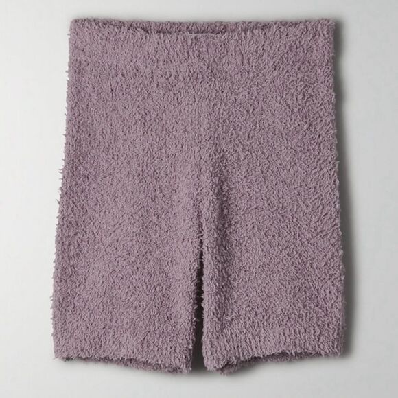 Aritzia The Group Babaton Retrea Fuzzy Lounge Short Purple- Size Small - Picture 1 of 11